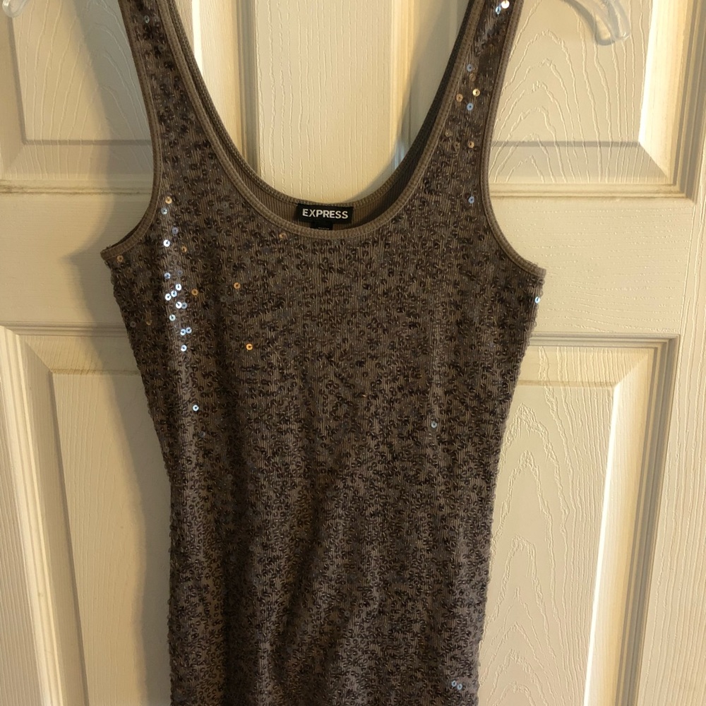Sequin tank top